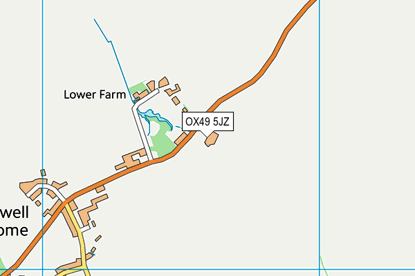 OX49 5JZ map - OS VectorMap District (Ordnance Survey) OX49 5JZ map - OS VectorMap District (Ordnance Survey)