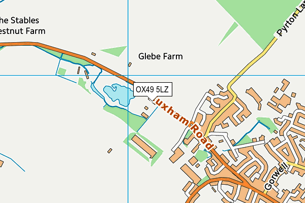 OX49 5LZ map - OS VectorMap District (Ordnance Survey) OX49 5LZ map - OS VectorMap District (Ordnance Survey)