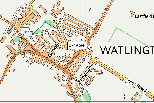 OX49 5PH map - OS VectorMap District (Ordnance Survey) OX49 5PH map - OS VectorMap District (Ordnance Survey)