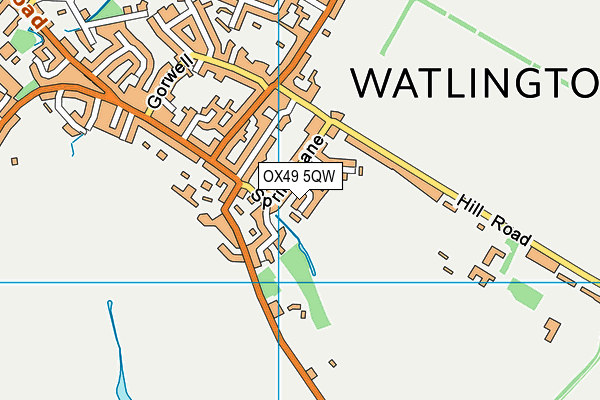 OX49 5QW map - OS VectorMap District (Ordnance Survey) OX49 5QW map - OS VectorMap District (Ordnance Survey)