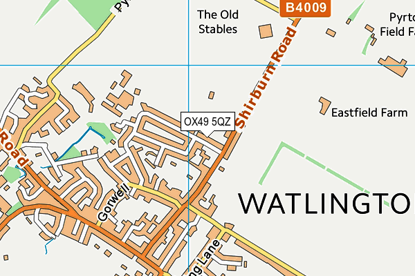 OX49 5QZ map - OS VectorMap District (Ordnance Survey) OX49 5QZ map - OS VectorMap District (Ordnance Survey)