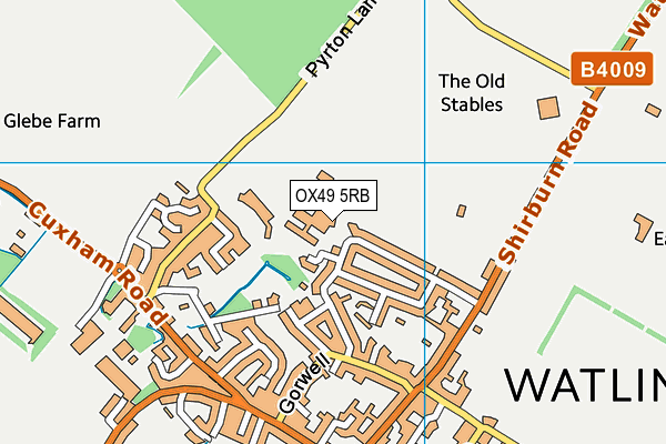 OX49 5RB map - OS VectorMap District (Ordnance Survey) OX49 5RB map - OS VectorMap District (Ordnance Survey)