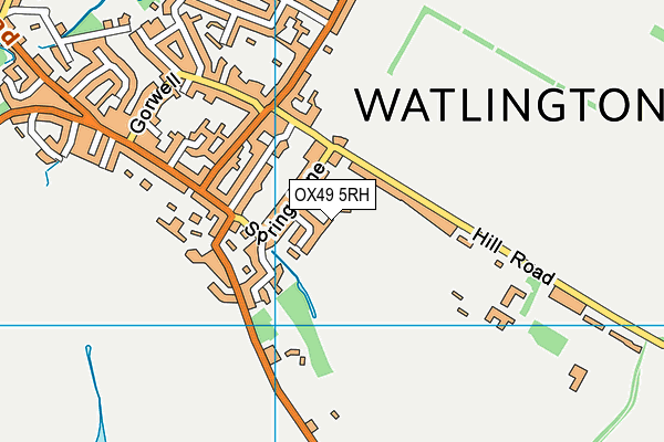 OX49 5RH map - OS VectorMap District (Ordnance Survey) OX49 5RH map - OS VectorMap District (Ordnance Survey)