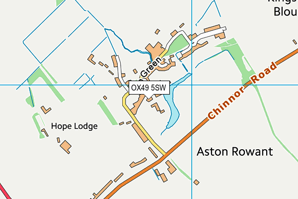 OX49 5SW map - OS VectorMap District (Ordnance Survey)