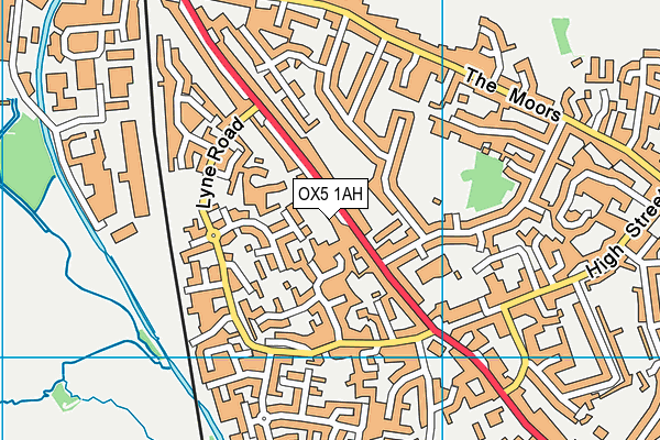 OX5 1AH map - OS VectorMap District (Ordnance Survey) OX5 1AH map - OS VectorMap District (Ordnance Survey)