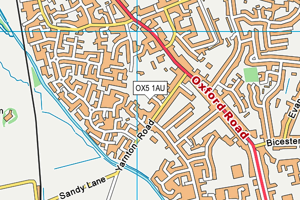 OX5 1AU map - OS VectorMap District (Ordnance Survey) OX5 1AU map - OS VectorMap District (Ordnance Survey)
