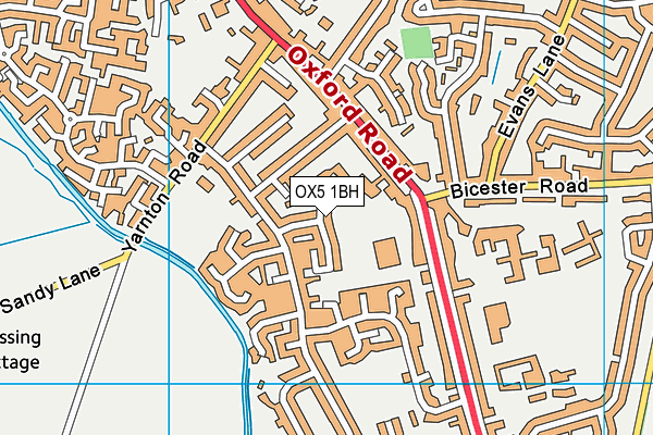 OX5 1BH map - OS VectorMap District (Ordnance Survey) OX5 1BH map - OS VectorMap District (Ordnance Survey)
