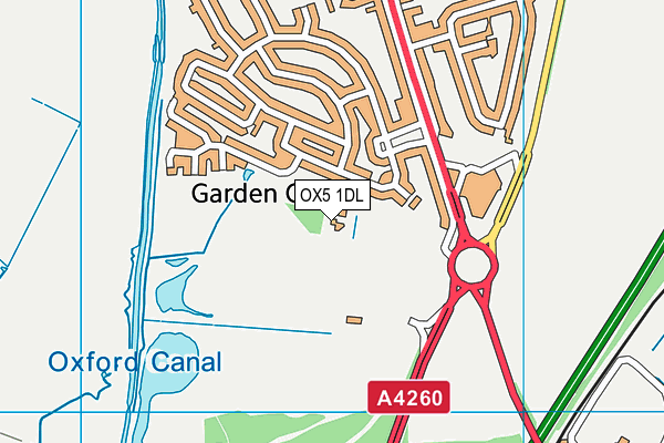 OX5 1DL map - OS VectorMap District (Ordnance Survey) OX5 1DL map - OS VectorMap District (Ordnance Survey)