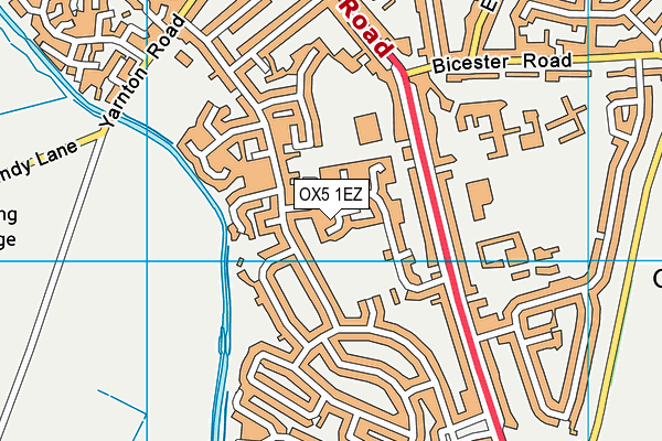 OX5 1EZ map - OS VectorMap District (Ordnance Survey) OX5 1EZ map - OS VectorMap District (Ordnance Survey)