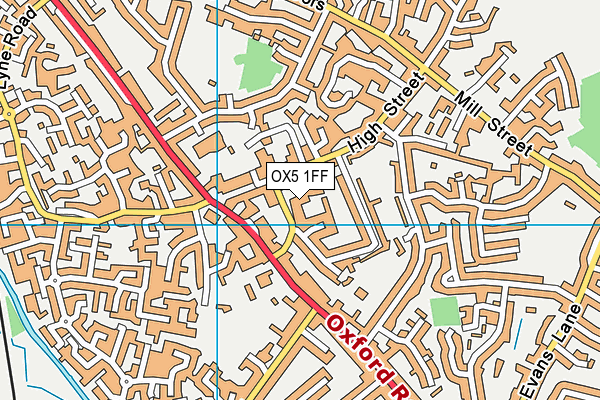 OX5 1FF map - OS VectorMap District (Ordnance Survey) OX5 1FF map - OS VectorMap District (Ordnance Survey)