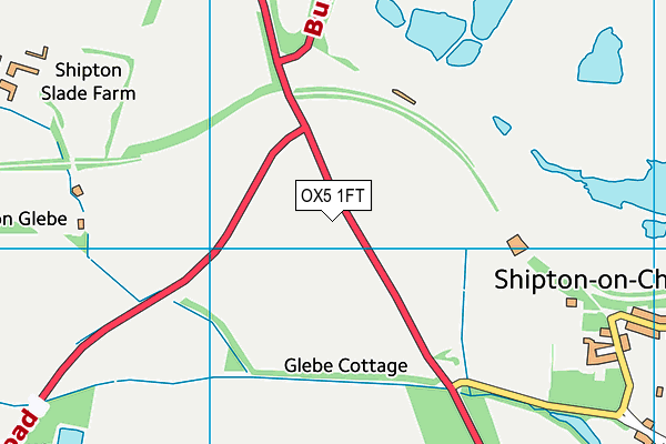 OX5 1FT map - OS VectorMap District (Ordnance Survey) OX5 1FT map - OS VectorMap District (Ordnance Survey)