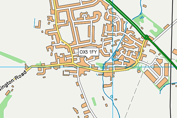 OX5 1FY map - OS VectorMap District (Ordnance Survey)