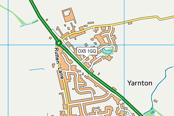 OX5 1GQ map - OS VectorMap District (Ordnance Survey) OX5 1GQ map - OS VectorMap District (Ordnance Survey)