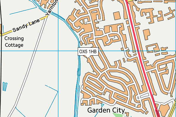OX5 1HB map - OS VectorMap District (Ordnance Survey) OX5 1HB map - OS VectorMap District (Ordnance Survey)