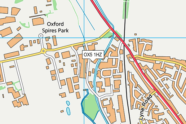 OX5 1HZ map - OS VectorMap District (Ordnance Survey) OX5 1HZ map - OS VectorMap District (Ordnance Survey)