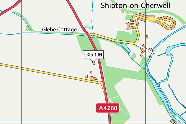 OX5 1JH map - OS VectorMap District (Ordnance Survey) OX5 1JH map - OS VectorMap District (Ordnance Survey)