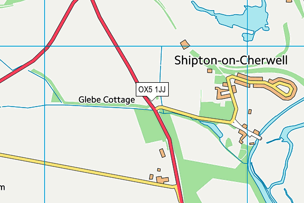 OX5 1JJ map - OS VectorMap District (Ordnance Survey) OX5 1JJ map - OS VectorMap District (Ordnance Survey)