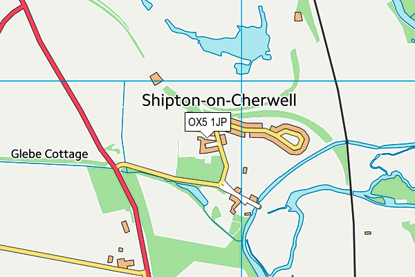 OX5 1JP map - OS VectorMap District (Ordnance Survey) OX5 1JP map - OS VectorMap District (Ordnance Survey)