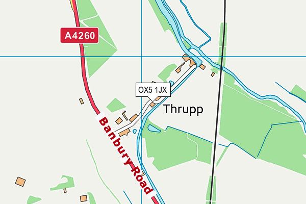 OX5 1JX map - OS VectorMap District (Ordnance Survey) OX5 1JX map - OS VectorMap District (Ordnance Survey)