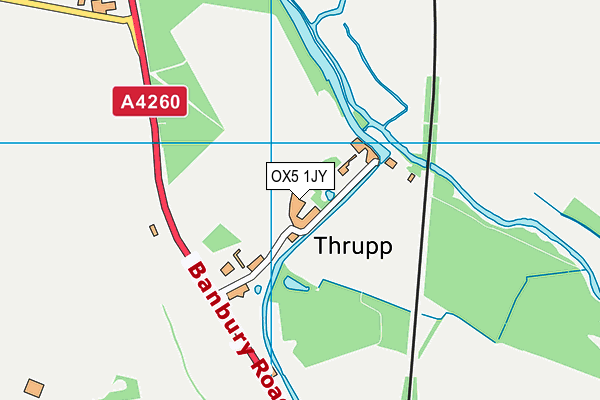 OX5 1JY map - OS VectorMap District (Ordnance Survey) OX5 1JY map - OS VectorMap District (Ordnance Survey)