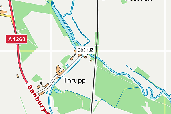 OX5 1JZ map - OS VectorMap District (Ordnance Survey) OX5 1JZ map - OS VectorMap District (Ordnance Survey)