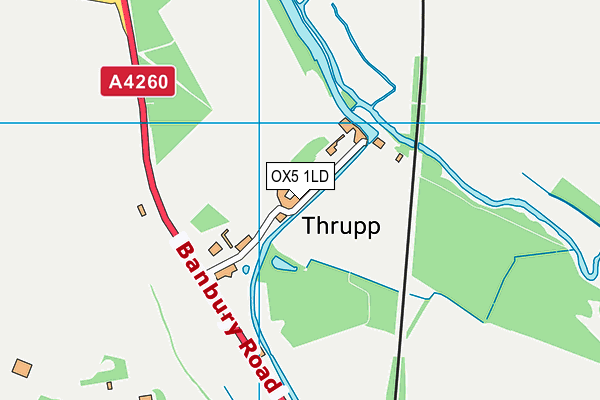 OX5 1LD map - OS VectorMap District (Ordnance Survey) OX5 1LD map - OS VectorMap District (Ordnance Survey)