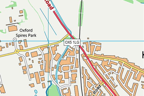 OX5 1LG map - OS VectorMap District (Ordnance Survey) OX5 1LG map - OS VectorMap District (Ordnance Survey)
