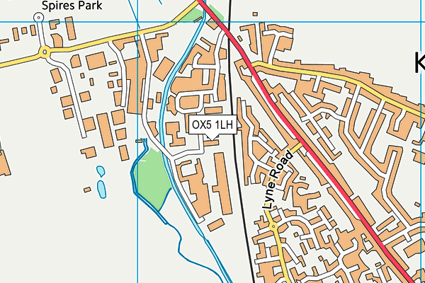 OX5 1LH map - OS VectorMap District (Ordnance Survey) OX5 1LH map - OS VectorMap District (Ordnance Survey)