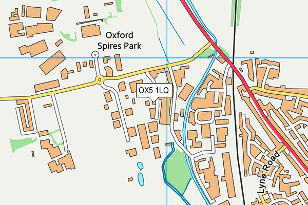 OX5 1LQ map - OS VectorMap District (Ordnance Survey) OX5 1LQ map - OS VectorMap District (Ordnance Survey)