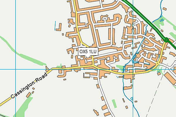 OX5 1LU map - OS VectorMap District (Ordnance Survey) OX5 1LU map - OS VectorMap District (Ordnance Survey)