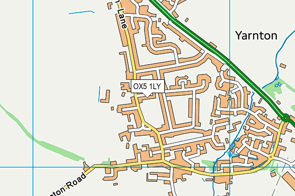 OX5 1LY map - OS VectorMap District (Ordnance Survey) OX5 1LY map - OS VectorMap District (Ordnance Survey)