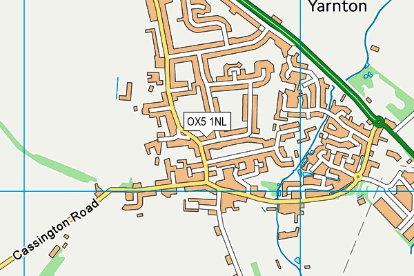 OX5 1NL map - OS VectorMap District (Ordnance Survey) OX5 1NL map - OS VectorMap District (Ordnance Survey)