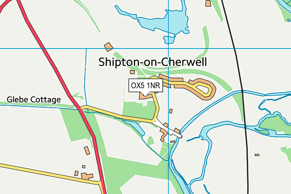 OX5 1NR map - OS VectorMap District (Ordnance Survey) OX5 1NR map - OS VectorMap District (Ordnance Survey)