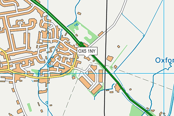 OX5 1NY map - OS VectorMap District (Ordnance Survey) OX5 1NY map - OS VectorMap District (Ordnance Survey)