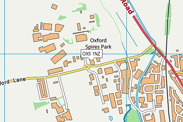 OX5 1NZ map - OS VectorMap District (Ordnance Survey) OX5 1NZ map - OS VectorMap District (Ordnance Survey)