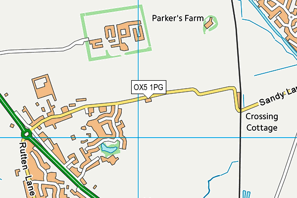 OX5 1PG map - OS VectorMap District (Ordnance Survey) OX5 1PG map - OS VectorMap District (Ordnance Survey)