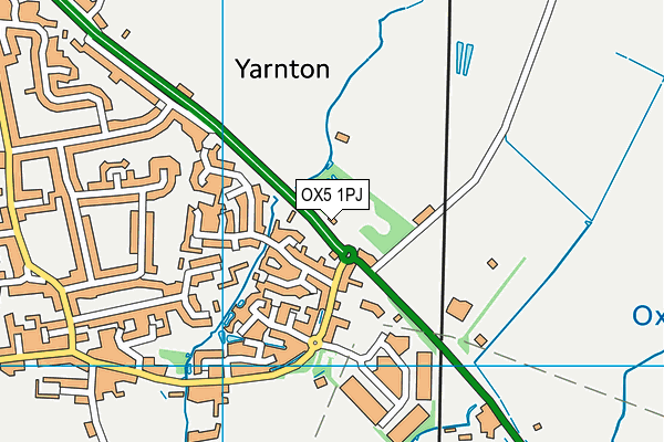 OX5 1PJ map - OS VectorMap District (Ordnance Survey) OX5 1PJ map - OS VectorMap District (Ordnance Survey)