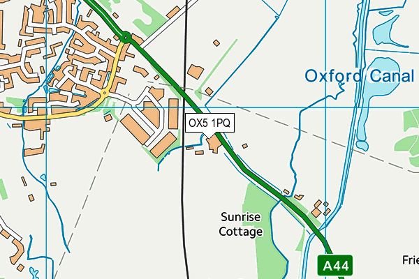 OX5 1PQ map - OS VectorMap District (Ordnance Survey) OX5 1PQ map - OS VectorMap District (Ordnance Survey)