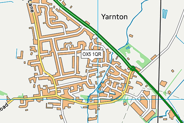 OX5 1QR map - OS VectorMap District (Ordnance Survey) OX5 1QR map - OS VectorMap District (Ordnance Survey)