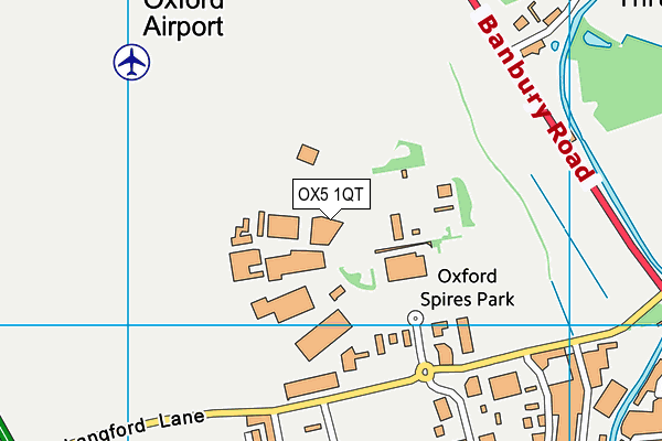 OX5 1QT map - OS VectorMap District (Ordnance Survey) OX5 1QT map - OS VectorMap District (Ordnance Survey)