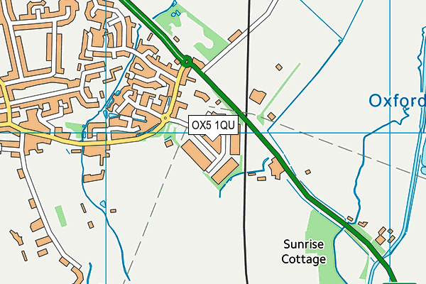 OX5 1QU map - OS VectorMap District (Ordnance Survey) OX5 1QU map - OS VectorMap District (Ordnance Survey)