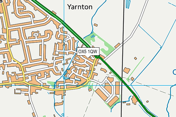 OX5 1QW map - OS VectorMap District (Ordnance Survey) OX5 1QW map - OS VectorMap District (Ordnance Survey)