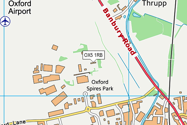 OX5 1RB map - OS VectorMap District (Ordnance Survey) OX5 1RB map - OS VectorMap District (Ordnance Survey)