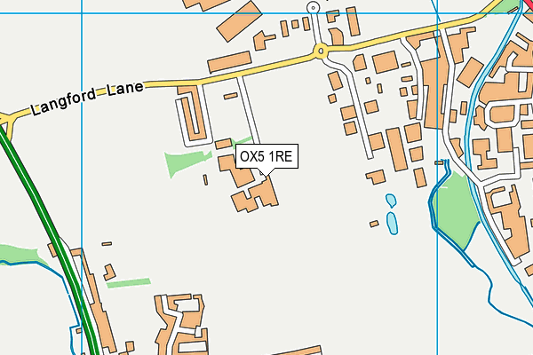 OX5 1RE map - OS VectorMap District (Ordnance Survey) OX5 1RE map - OS VectorMap District (Ordnance Survey)