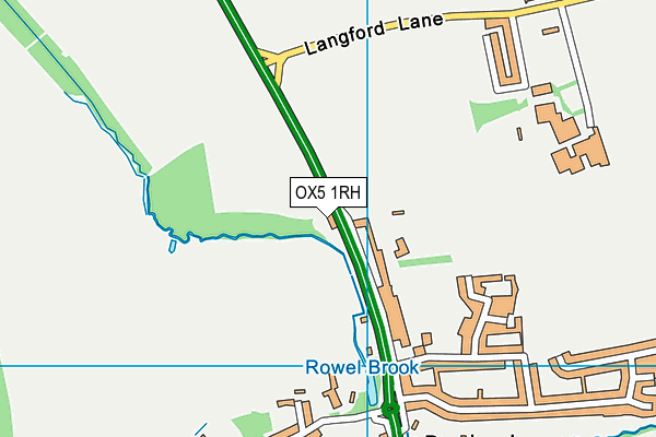 OX5 1RH map - OS VectorMap District (Ordnance Survey) OX5 1RH map - OS VectorMap District (Ordnance Survey)