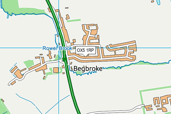 OX5 1RP map - OS VectorMap District (Ordnance Survey) OX5 1RP map - OS VectorMap District (Ordnance Survey)