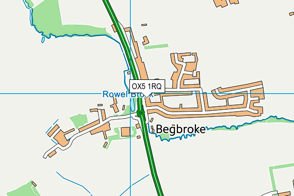 OX5 1RQ map - OS VectorMap District (Ordnance Survey) OX5 1RQ map - OS VectorMap District (Ordnance Survey)
