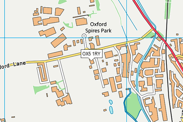 OX5 1RY map - OS VectorMap District (Ordnance Survey) OX5 1RY map - OS VectorMap District (Ordnance Survey)