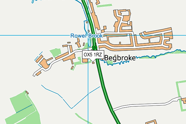 OX5 1RZ map - OS VectorMap District (Ordnance Survey) OX5 1RZ map - OS VectorMap District (Ordnance Survey)