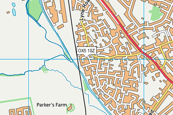 OX5 1SZ map - OS VectorMap District (Ordnance Survey) OX5 1SZ map - OS VectorMap District (Ordnance Survey)